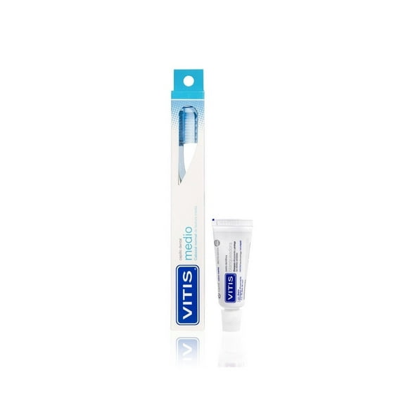 Vitis Medio Cepillo Dental + Mini Pasta 15 Ml
