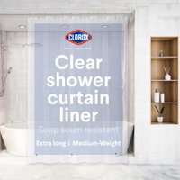 Forro De Cortina De Ducha Clorox Premium, Impermeable, 6 G, Peva