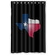 thumbnail image 1 of Cortina de ducha con imagen de la bandera del estado de Texas, juego de cortina de baño con ganchos, tamaño 48 x 72 pulgadas, 1 of 3