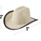 thumbnail image 3 of Sombreros de vaquero More Fiesta 13 cm, paquete de 12, color beige, 3 of 6