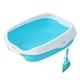 thumbnail image 4 of Caja De Arena Para Gatos Con Orinal De Lado Alto Para Mascotas Pequeñas Gatos De Interior Azul S 42x29x14cm, 4 of 4