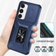 thumbnail image 5 of Funda Armada para Samsung Galaxy S24 Plus con Tapa Deslizante y Soporte Magnético Giratorio Azul, 5 of 5