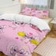 thumbnail image 3 of 3 Pieces Angela stich Bedding Comforter Set Full with 2 Pillowcases for Kids Teens Girls Women Microfiber Easy Wash Light Breathable Cozy White Base Bed Sheets, 3 of 5