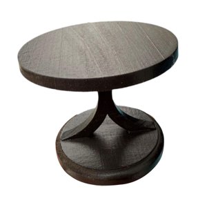 Magideal - Mesa Auxiliar Para Casa De Muñecas 1:12, Mini Accesorios Para Muebles, Simulación 1:12 Mesa Auxiliar Para Casa De Muñecas En Miniatura Para Decoración Mesa Auxiliar Redonda