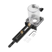 Magideal - Grandes Colaboradores De Enrutador, Guía Enrutador, Aleación De Aluminio, Para Una Máquina De Recorte De 65 Mm, Base De Enrutador De Madera Para Tabla Negro