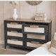 thumbnail image 1 of Cómoda "Patagua" 6 Cajones Mueble de Madera con Frentes de Lino - Gris Grafito - 120x40x90 cm, 1 of 3