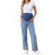 thumbnail image 2 of INSPIRE CHIC Pantalones de Maternidad para Mujeres Jeans Denim Pierna Recta Dobladillo Alto Elástico Sobre el Vientre Pantalones de Trabajo Casual M Azul Nieve, 2 of 6