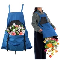 Xusx111 - Deldelal De Jardín - Cross Back Deldelal De Jardinería Con Bolsillos Para Mujeres Y Hombres | Deldelal De Cosecha Con Bolsa De Canguro Grande (Solo Hay Una Bolsa De Recogida)