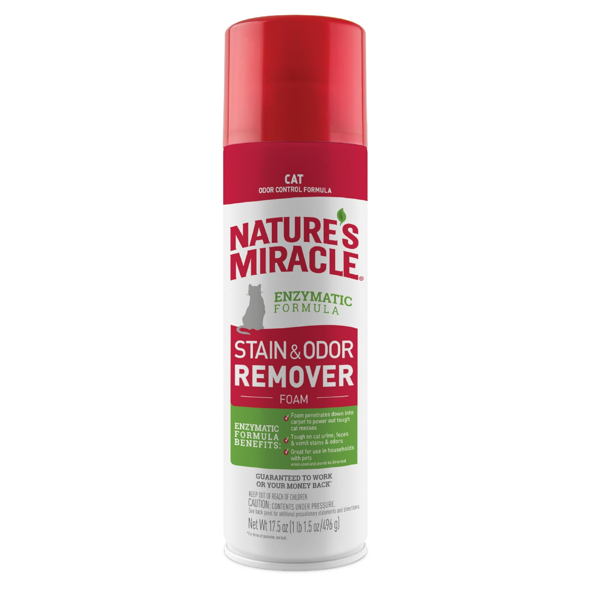 Espuma Eliminadora De Manchas Y Olores Nature's Miracle Cat, 500 Ml