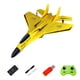 thumbnail image 2 of RC Glider Modelo 2 Canales Control Remoto Avión RC Avión Juguete Juguetes Al Aire Libre Amarillo, 2 of 3