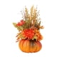 thumbnail image 1 of Arreglo Floral De Calabaza Artificial Con Flores Para Decoración De Mesa, 1 of 5