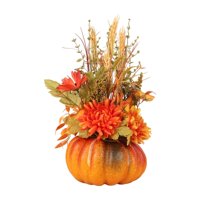 Bothyi - Arreglo Floral De Calabaza Artificial Con Flores Para Decoración De Mesa