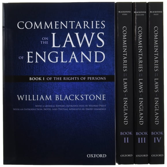 Colección Oxford University Press Blackstone I‑IV