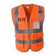 thumbnail image 5 of Alta visibilidad Ropa de trabajo Seguridad Seguridad Chaleco Uniforme XL Naranja, 5 of 5