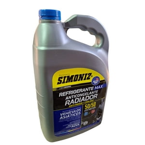 Refrigerante Anticongelante Simoniz 50/50 Vehiculos Asiaticos