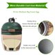 thumbnail image 4 of Bote de ceniza para huevos verdes de tamaño mediano y grande KamMaster Cast Iron, 4 of 7