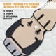 thumbnail image 5 of Fundas para asientos de coche Elantrip, de piel, impermeables, universales, negras, 5 of 6