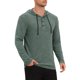 thumbnail image 4 of INSPIRE CHIC Sudadera con Capucha Texturizada de Manga Larga para Hombre 2XL Verde Oliva, 4 of 6