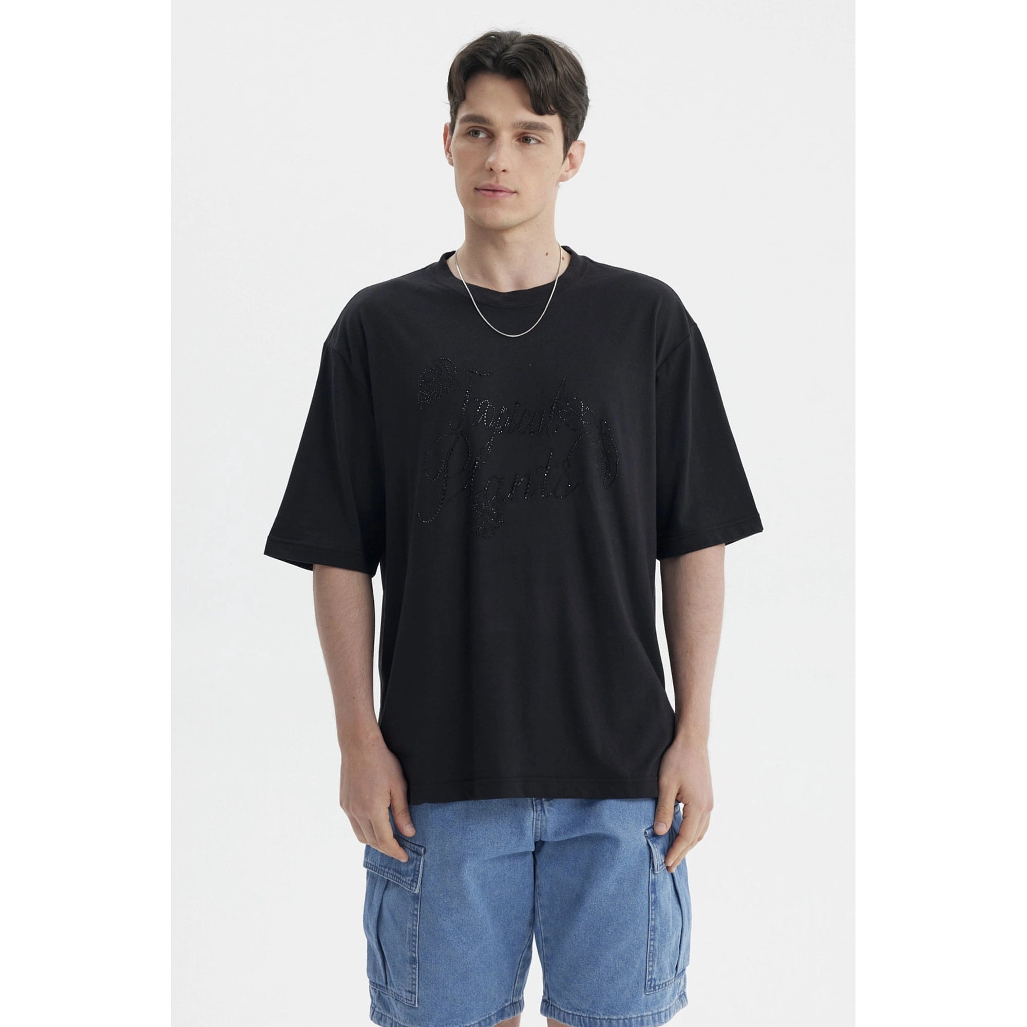 Fashionspark - Polera Hombre Estampado Negro - V