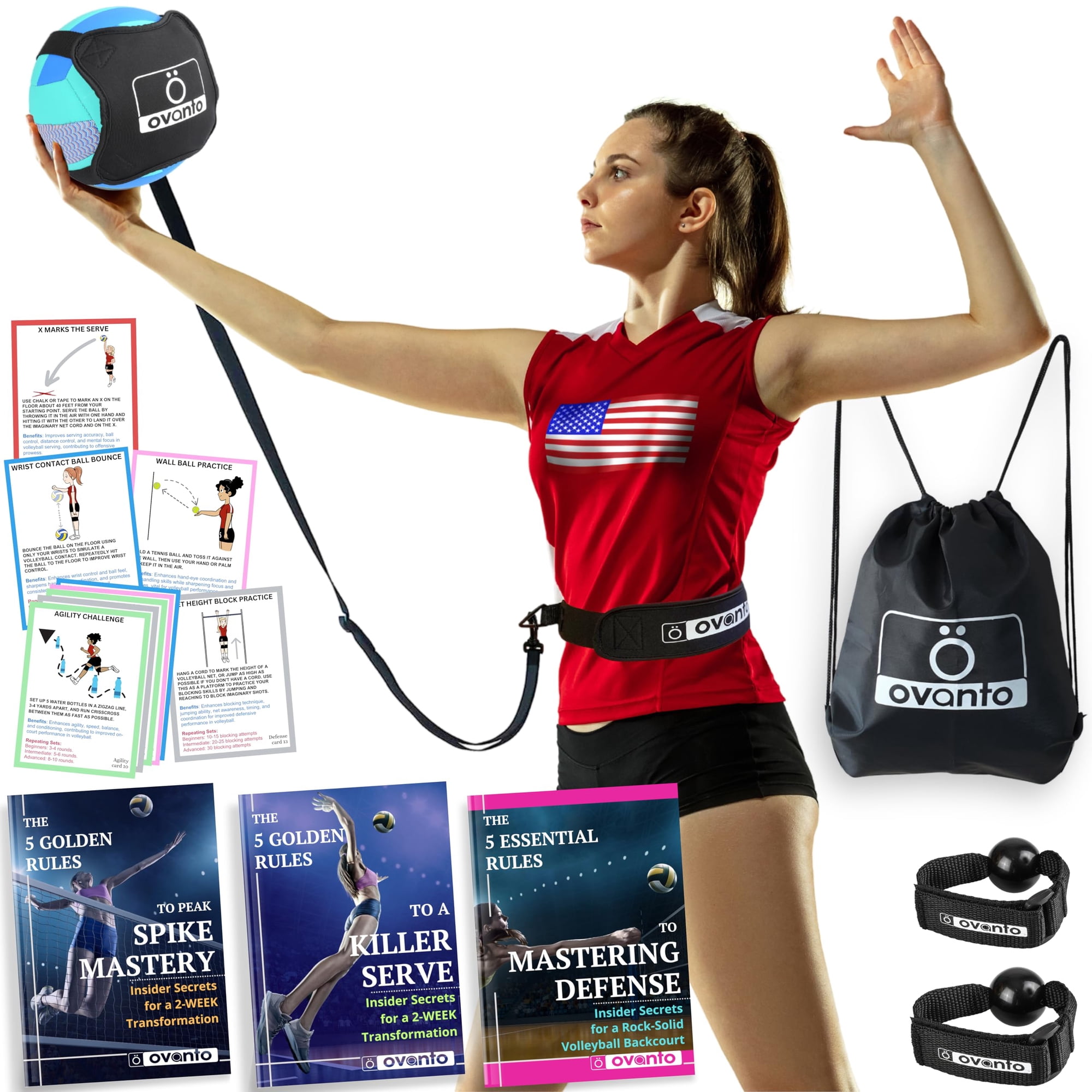 Equipo De Entrenamiento De Voleibol Ovanto Rebounder Ajustable