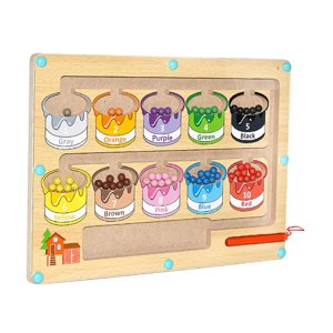 Magideal - Tablero Magnético De Laberinto De Colores Y Números, Juguete A Juego Para Contar, Regalo Para Niños, Estilo A