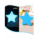 thumbnail image 2 of Lampara de Noche Espanta Cuco Luz Led Forma Estrella Niños, 2 of 8