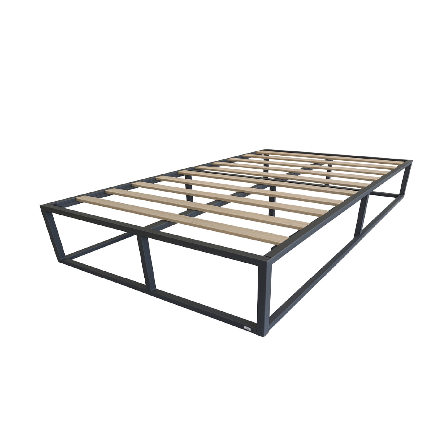 Base Para Cama Europea Acero Y Madera 105x190 Cm 1,5 Pza Nova Vincenzi