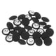 thumbnail image 1 of Uxcell 30pcs 24L Botón Cubierto de Tela de 15mm con Vástago Metálico Redondo para Trajes, Vestidos, Blusas, Negro, 1 of 6