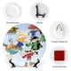 thumbnail image 3 of Código: KND Plato decorativo de porcelana fina (bone china), plato decorativo de cerámica para hogar, oficina, soporte de pared, platos decorativos para dormitorio - 6 pulgadas (15 cm), 3 of 6