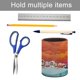 thumbnail image 5 of Freakazoid-theme Cylinder Pen Holder Pencil Organizer with Flannel Lining PVC Leather Material Cardboard Base for study work 10*8CM, 5 of 6