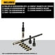 thumbnail image 2 of Juego de accesorios DEWALT DWAFTAS-9 de 9 piezas con portabrocas con cierre, 2 of 3