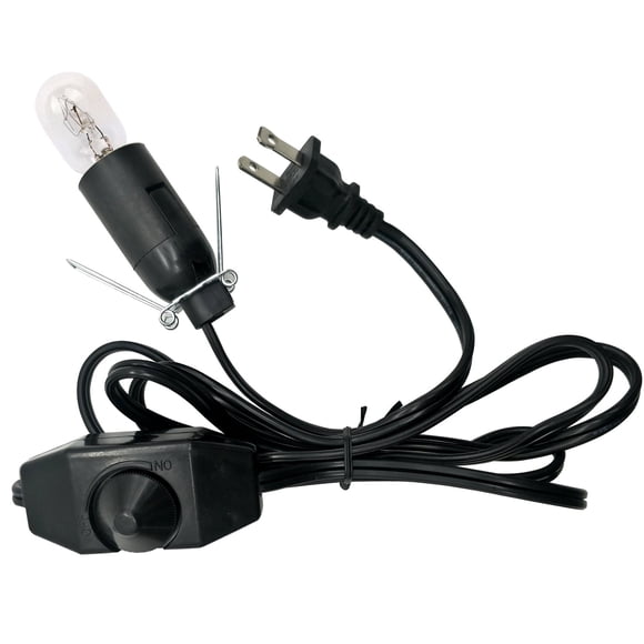 Cable de lámpara de sal y bombilla con regulador de intensidad para lámpara de sal del Himalaya