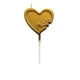 thumbnail image 1 of Vela Love En Forma De Corazón 21cm Dorado, 1 of 2