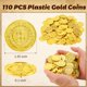 thumbnail image 2 of Monedas de juguete REGUICORP 110 piezas de plástico dorado, 2 of 8