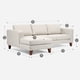 thumbnail image 3 of Sofa Parma Izquierdo Tela Natural, 3 of 6