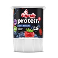 Yoghurt Protein Con Trozos Sabor Arándano Y Frutilla Pote 155 G Soprole