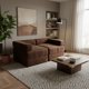 thumbnail image 1 of Sofa Cama Arkos Dos Cuerpos En Felpa Chocolate, 1 of 3