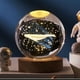 thumbnail image 1 of Crystal Ball Night Light Crystal Astronaut Planet Globe 3D Laser Engraved Solar System Ball, 1 of 3