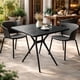 thumbnail image 4 of Mesa Cocina Terraza Jardín Cuadrada Elvan 71x70x70 Negra, 4 of 5