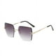 thumbnail image 3 of Trendy Oversized Rimless Sunglasses for Women - UV Protection Metal Eyewear for Outdoor Hiking, 3 of 5