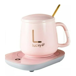 Mundo Eve - Taza De Café Con Calentador Eléctrico Rosado