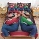 thumbnail image 1 of Super Mario 3-Piece Comforter Set for Bedroom Super Mario Bedding Set for Kids Adults Soft Microfiber Duvet Cover Set with Zipper Closure, 1 of 5