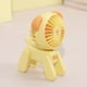 thumbnail image 1 of 1PC Deer/Dog Portable Handheld Battery Powered Fan, 500mAh USB Rechargeable Battery Operated Fan Desk Fan Mini Small Fan, 1 of 3