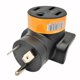 thumbnail image 1 of Adaptador de carga para vehículo eléctrico Parkworld NEMA TT-30P a 14-50R, 30 A, 125 V, 1 of 7