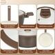 thumbnail image 3 of Batería Cocina Cerámica Granito Antiadherente 8 Piezas Chocolate Crema, 3 of 14