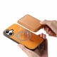 thumbnail image 5 of Funda de Cuero Magnética con Tarjetero para iPhone 16 Plus Cubierta Delgada Amarillo, 5 of 5