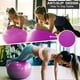 thumbnail image 3 of Pelota de yoga de 75 cm, ideal para fitness, estabilidad, equilibrio y parto, con diseño antiestallido de calidad profesional, ideal para pilates, core y entrenamiento con bomba rápida, ideal para gim, 3 of 7