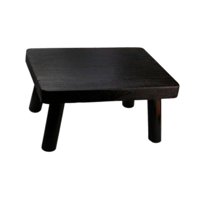 Magideal - Taburete De Pie De Madera, Reposapié, Taburete Portátil De Pie Portátil, Mesa De Piso Pequeño Japonés Para Fregadero Dormitorio De Planta Para Niños A