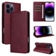 thumbnail image 1 of Funda Cartera para iPhone 14 Pro Max con Ranuras Tarjetas y Soporte - Protección Completa Rojo, 1 of 5