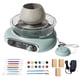 thumbnail image 4 of Mini Kit De Torno De Cerámica, Rueda De Arcilla Eléctrica Compacta Para Principiantes, Niños Y Adultos, Color Verde, 4 of 5